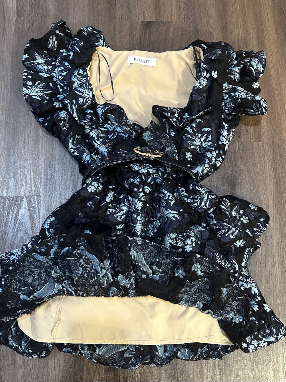 Elliatt Black Floral Ruffled Mini Dress - Picture 8 of 14